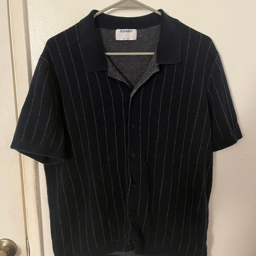 Old Navy Black and Gray Textured Jacket